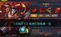 《攻城天下》攻略——鬼神吕布强度