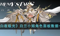 《白夜极光》攻略——白兰小姐角色面板数据