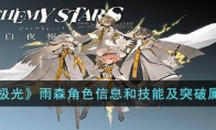 《白夜极光》攻略——雨森角色信息和技能及突破属性